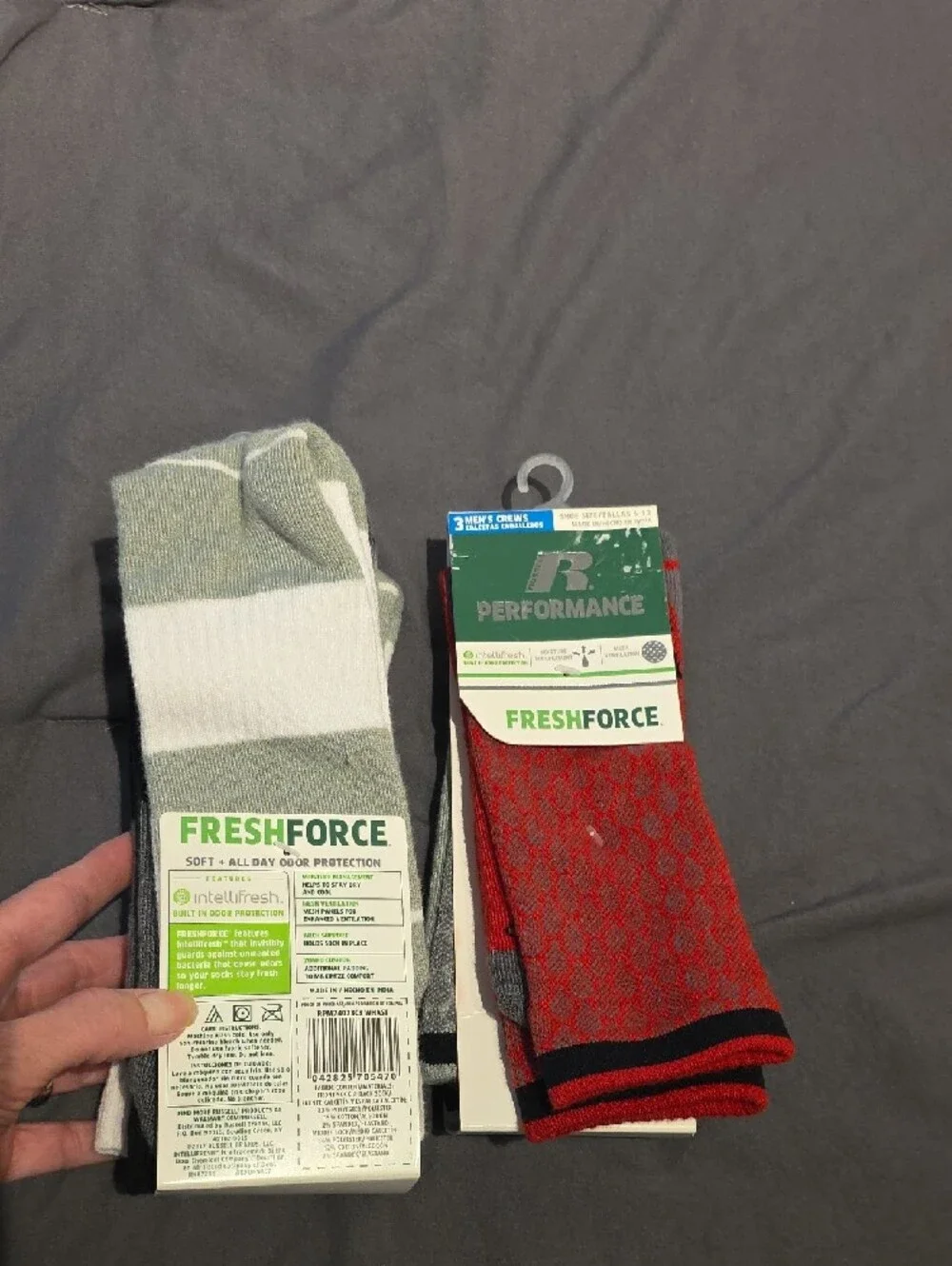 Russell Athletic FreshForce Crew Socks - 5 Pair